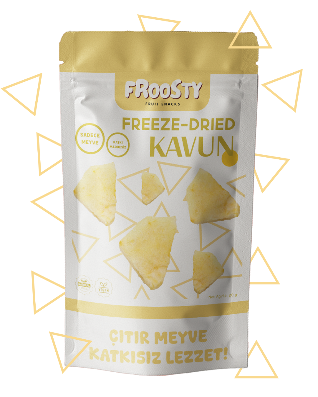 Freeze Dried Kavun - Dondurularak Kurutulmuş Kavun 20g