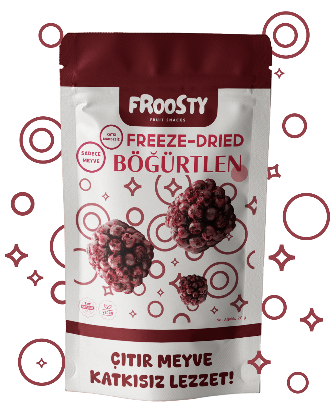 Freeze Dried Böğürtlen - Dondurularak Kurutulmuş Böğürtlen 20g